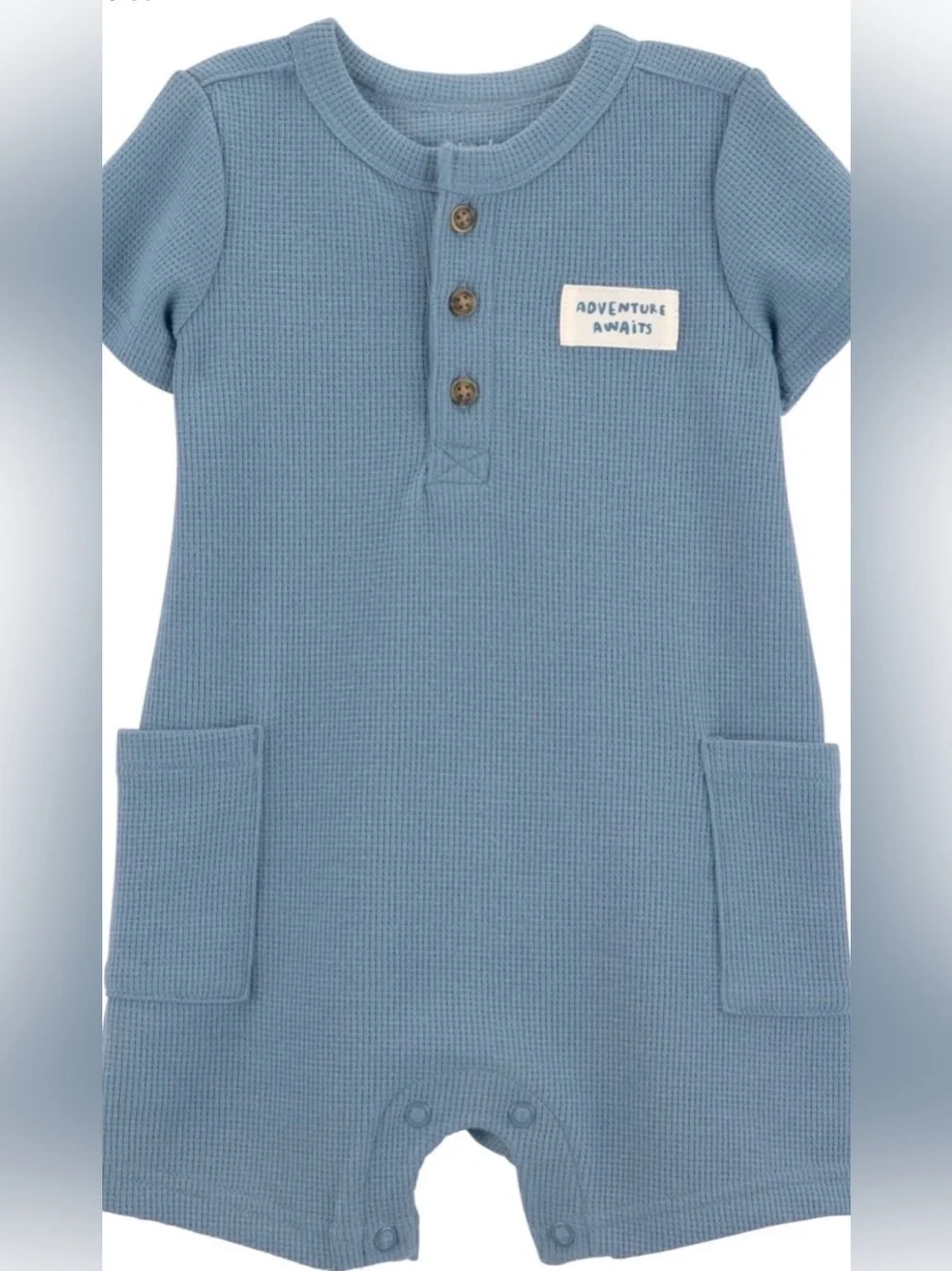 Carter’s Boys 18M Blue Adventure Awaits One-Piece Romper Boho Fall Lightweight